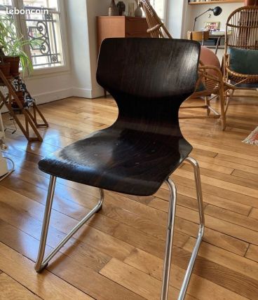 4 chaises vintage Adam Stegner Flötotto 1960s