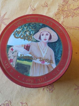BOITE METAL MAC IVER'S VINTAGE STYLE ART NOUVEAU COLA 
