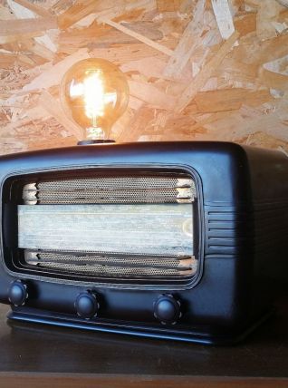 Lampe industrielle, lampe vintage - "Silence Radio"