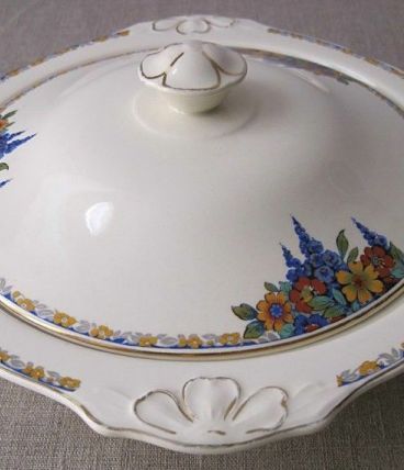 légumier ancien en faïence anglaise "J &amp; G MEAKIN" 