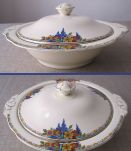 légumier ancien en faïence anglaise "J &amp; G MEAKIN" 