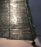 Lampe en verre pyramidale