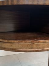 Table / cabinet demi lune vintage 