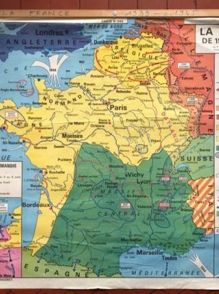 Carte scolaire ancienne 