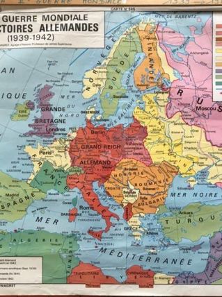 Carte scolaire ancienne 