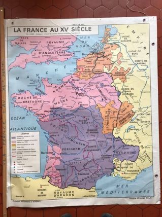 Carte scolaire ancienne 