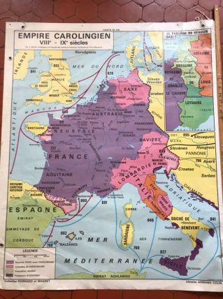 Carte scolaire ancienne 