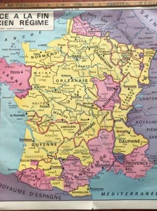 Carte scolaire ancienne 