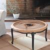 Table basse cannage 