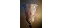 lampe pied laiton et bronze 1920 et opaline rose et blanche3