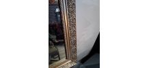 miroir  doré  ancien  38x48   bon etat vue son age une petit