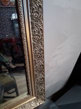 miroir  doré  ancien  38x48   bon etat vue son age une petit