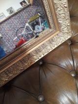 miroir  doré  ancien  38x48   bon etat vue son age une petit