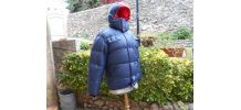 DOUDOUNE ANORALP T 36-38 tbe VINTAGE  BLEU MARINE