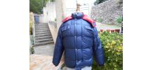 DOUDOUNE ANORALP T 36-38 tbe VINTAGE  BLEU MARINE