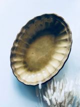 Grand plat ancien ovale en terre cuite