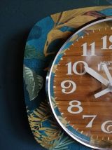 Horloge vintage, pendule murale "Kiplé Quartz"