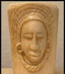 Tampon buvard à tête de femmes, en ivoire 1920/30.  (Ivoire 
