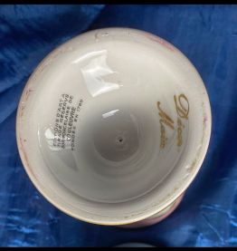 Lot de 2 mazagrans en porcelaine de Couleuvre