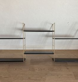 Système étagère murale triple vintage Tomado string années 6