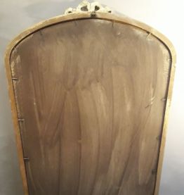 miroir  classic elégant  et epuré patiné  or  1970 en bonne 