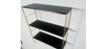 etagere  ( tomado) original 1950 a 1960 or et black satin  6