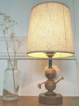 Lampe viking bois et corde