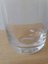 4 gobelets et carafe  (0,65l) en verre transparent