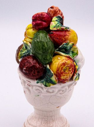 Miniature Majolica Topiari vintage Ht 12.5cm 