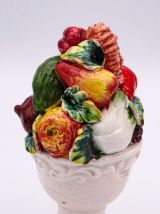 Miniature Majolica Topiari vintage Ht 12.5cm 
