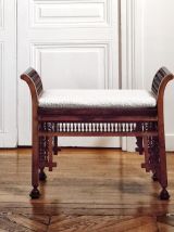 Banquette syrienne bois sculpté 