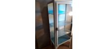 vitrine medicale  fonte d acier   1930 a 40   h126cm x 31x51