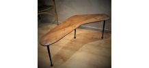 table scandinave boomerang   , 1950  a 70 pieds compas a bou