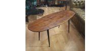 table ovale scandinave 137x49x53