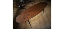 table ovale scandinave 137x49x53