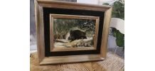 Tableau '' le sanglier '' 