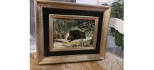 Tableau '' le sanglier '' 