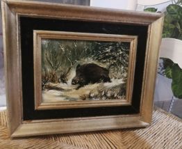 Tableau '' le sanglier '' 