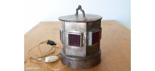 Lanterne chantier T.P années 60/70 transformée en lampe