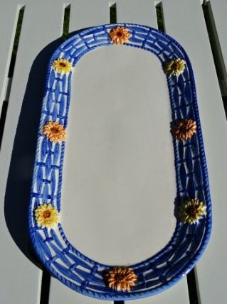 Grand plat provençal fleuri