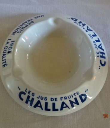 Cendrier publicitaire "CHALLAND"
