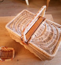Panier pic nic en osier 