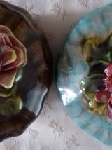 2 bonbonnières en porcelaine
