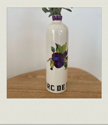 Ancienne bouteille en grès vernissé
