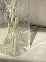 Vase en verre transparent