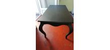 Table basse tres stylée relookée shabby noir poudré