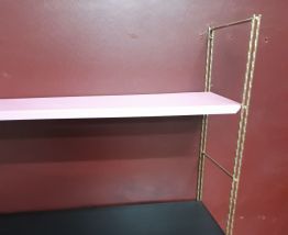 etagere  string   armature or strié  ;plateaux rose ,black,j