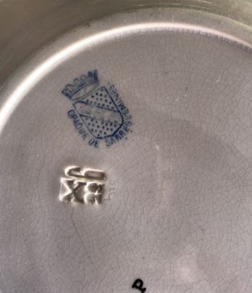 ASSIETTE PARLANTE HISTOIRE DE JEANNE D ARC OPAQUE DE SARREGU