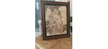 Tableau "Mère et c'est trois enfants" 
