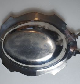 Légumier - plat  métal argenté